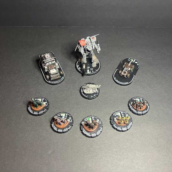 Vintage 2002 Lot of 9 Wizkids MechWarrior Spider, M.A.S.H., Shandra, Purifier.. - Picture 1 of 8